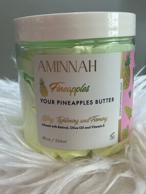 Aminnah Fineapples Body Butter 8oz / 236ml NEW MSRP $32